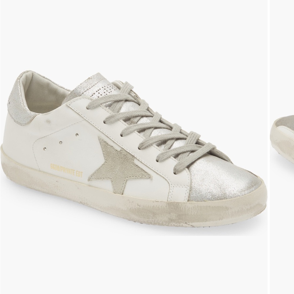 Golden Goose Passport Holder with Gold QR Code